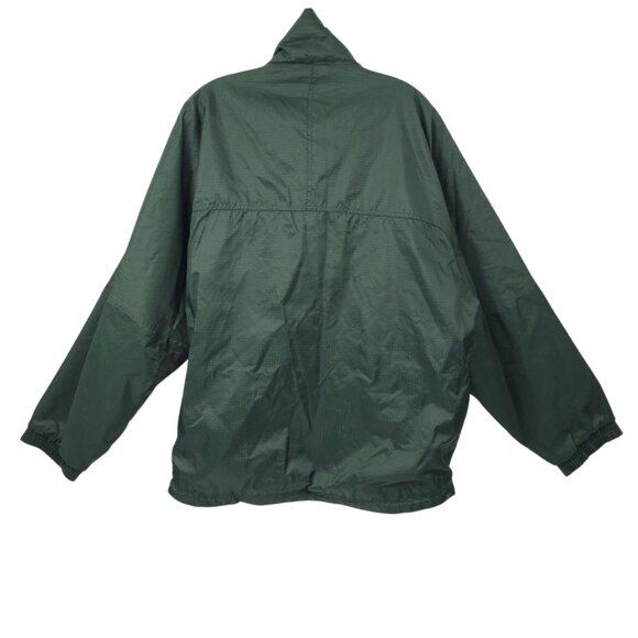 J.Crew Windbreaker Oarsman Jacket Mens M 90s Y2K Full Zip Nylon Rain Coat Anorak - Picture 3 of 16